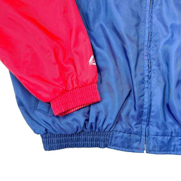 Vintage 90's Red Sox Zip Up Windbreaker Jacket Men's Size L - Picture 2 of 4